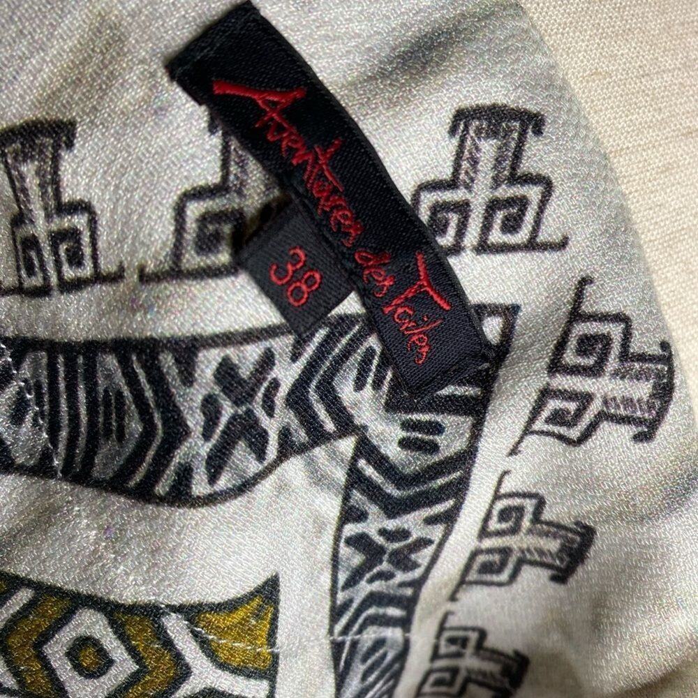 Aventures des Toiles sleeveless draped tank top gears watch clock art to wear - Picture 4 of 6
